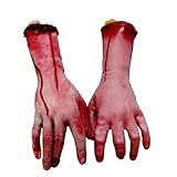 AMA(TM) 1pcs Halloween Horror Props Bloody Hand Bar Haunted House Props Tricky Toys Party Decor
