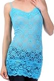 Zenana Outfitters Women's Full Lace See Through Floral Cami Top