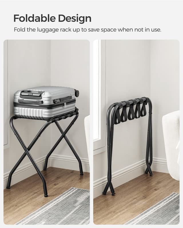 SONGMICS Luggage Rack, Luggage Rack for Guest Room, Suitcase Stand
