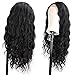 Stamped Glorious 26 Inch Curly Wig Long Lace Front Wigs Synthetic Black Wavy Wigs for Black Women Middle Parting Kinky Curly Wigs Heat Resistant Fiber