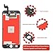 for iPhone 6s Plus Screen Replacement LCD Display LCD Touch Screen Digitizer Replacement Full Assembly with Repair Tool Kit (Black, iPhone 6s Plus)