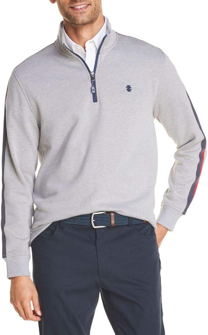 IZOD Advantage Performance Mens High Neck Long Sleeve QuarterZip