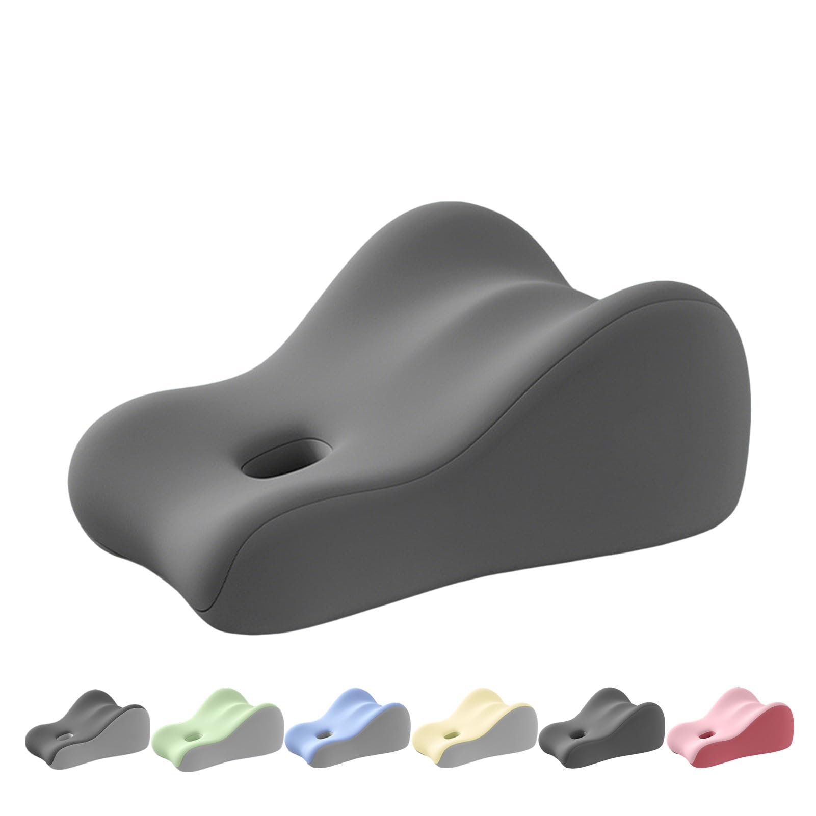 Photo 1 of KUYOVORA Memory Foam Wedge Pillow Intimacy Couples Pillow, Pregnant Ergonomic Contoured Position Pillow for Sleeping & Reading, Multi-Functional Bed Pillow Back Support Cushion All Grey