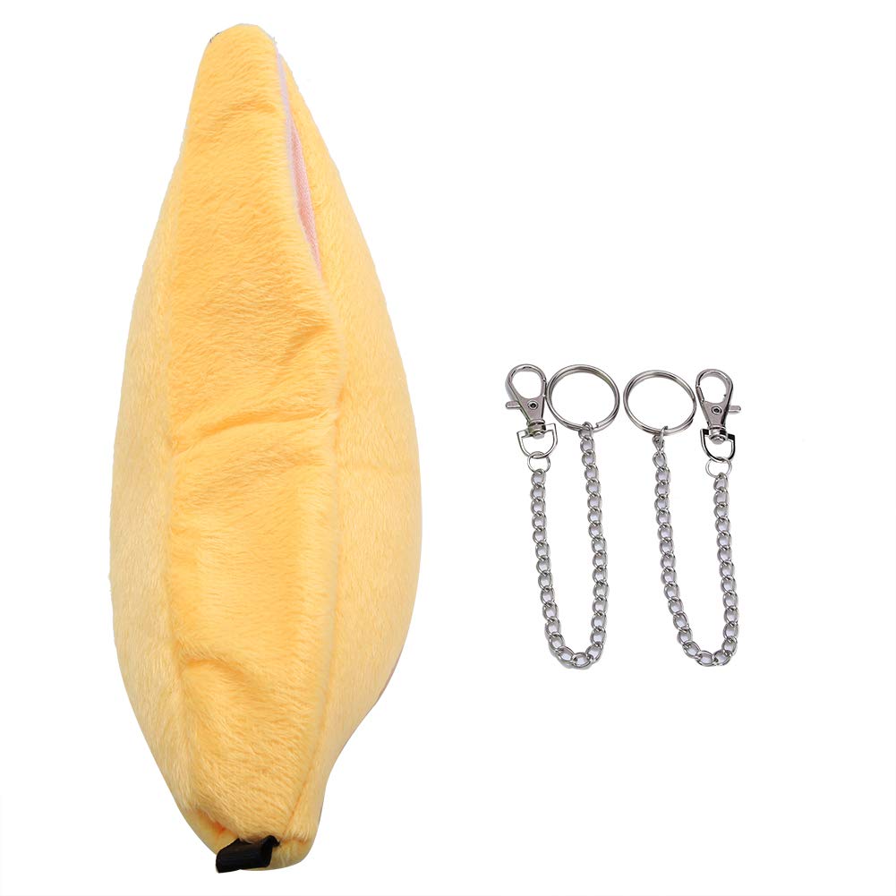 Banana-Shaped Hamster Nest Soft Warm Bird Cage Animals Bed Hanging Swing Cave Nest Hanging Cages House Tent (Yellow)