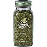 Simply Organic Parsley Flakes, Cut & Sifted, Certified Organic | 0.26 oz | Petroselinum crispum var. neapolitanum