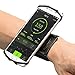 VUP Sports Armband Universal for iPhone 8/8Plus/7Plus/7, 180° Rotating Sweatproof Wristband Fits up 4’’to 5.5’’ Phones for Running, Cycling, Workouts or any Fitness Activity Secure - Black