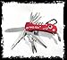 Hike-tek Swiss Style Army Pocket Knife 14 Multi Function Pocket Knife- for Every Day Use Including Outdoor, Rescue and Survival (Red)
