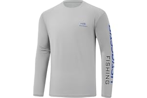 BASSDASH Men’s UPF 50+ Sun Protection Long Sleeve Shirts Quick Dry Performance SPF UV Shirt for Outdoors Fishing Hiking FS31M