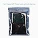 JACKYLED 50 Pcs Antistatic Bag (15x20cm/5.9X7.9inches) Resealable for SSD HDD and Electronic Device Anti Static Bag New