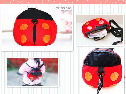 Baby Toddler Safety Harness Rein Backpack Walker Strap RUNNER LADYBUG