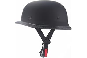 SANQING German Style Motorcycle Helmet,Adult Half Helmet Open Face DOT Approved, Motorcycle Cruiser Scooter Cool Helmet