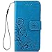 iPhone 7 Plus Flip Case, iPhone 7 Plus Case, iPhone 7 Plus Case Card Holder,Kasedd Premium Synthetic Leather Wallet Case Stand Feature Magnet Flip Cover for iPhone 7 Plus,Blue