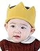 Westow Baby Boy Girl Crown Hat Baby Boy Birthday Hat Toddler Knit Crochet Warm Beanie Cap Yellow