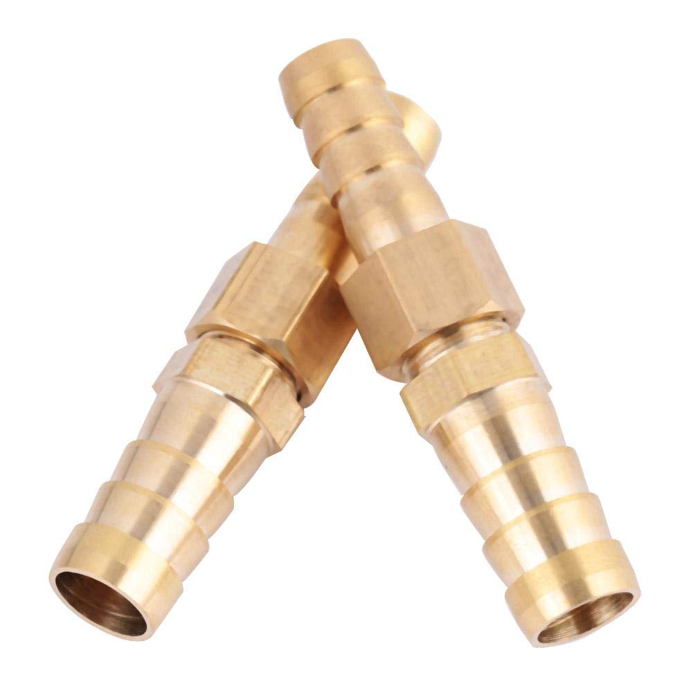 Pipe Fittings 8mm-8/10/12mm Brass Fitting Hose Barb Tail Reducer Reducing Plug Connector(8-10mm)