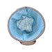 Easter Egg Basket for Kids Bunny Burlap Bag to Carry Eggs Candy and Gifts (Bunny Blue)