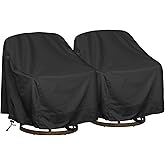 HI···YOUR COVER Outdoor Swivel Lounge Chair Cover 2 Pack,Waterproof Heavy Duty Outdoor Chair Covers, (39" W X 37" D X 38" H) Patio Furniture Cover for Swivel Patio Lounge Chair