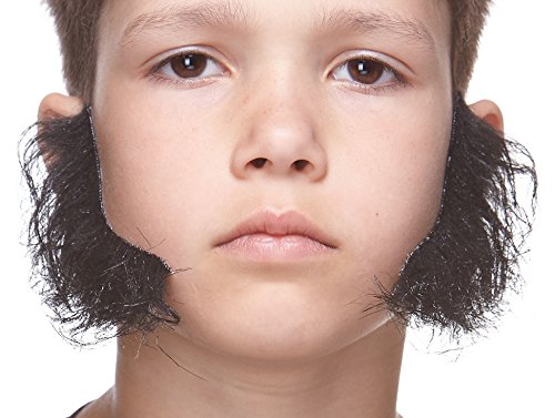 Small Realistic L shaped mutton chops, sideburns - Image 3