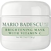 Mario Badescu Brightening Mask with Vitamin C for All Skin Types | Face Mask That Brightens Skin and Unclogs Pores | Formulated with Vitamin C & Kaolin Clay | 2 FL OZ