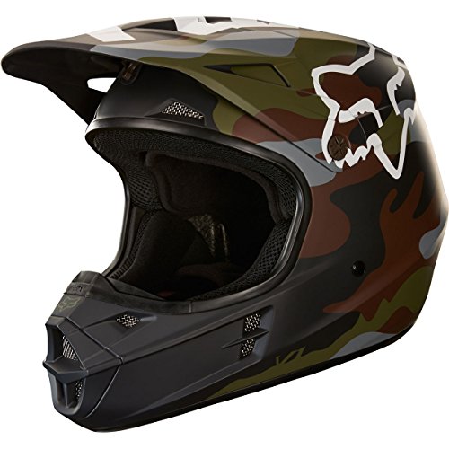 2018 fox racing v1 camo helmet-m
