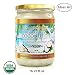 Organic Coconut Oil 16.91 oz Extra Virgin Unrefined Cold Pressed for Cooking, Hair and Skin Lotion
