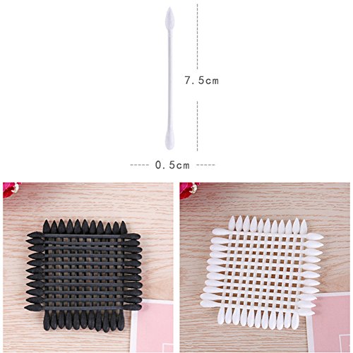 image for Cayanmydery Premium Cotton Swabs, 2 Colors, 100% Pure Cotton Tips, Gre