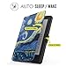 MoKo Case for Kindle E-reader (8th Generation 2016) - The Thinnest and Lightest  Cover with Auto Wake/Sleep for Amazon Kindle (6 Display, 8th Gen 2016 Release), Starry Night