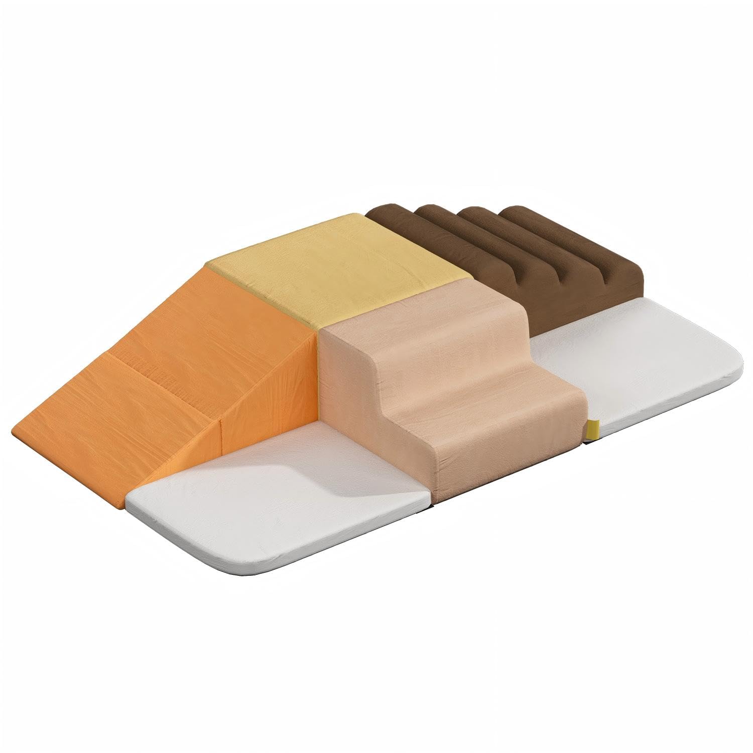 BanaSuper Kids Soft Play Set, Foam Climbing Blocks for Toddlers, Foam Play Gym with Non-Slip Base, EN71 Certified Indoor Activity Toys for Sensory Motor Skills, Washable & Modular Design (Colourful) — image 1