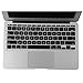 HDE Protective Silicone Keyboard Cover Skin for MacBook Air 11.6 (Model 1370 and A1465), Black