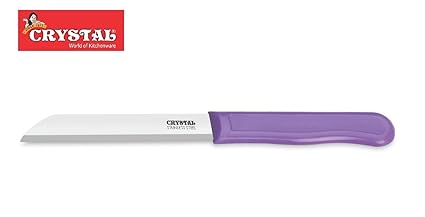 Crystal Sleek Plain Edge Stainless Steel Knife, Multicolour