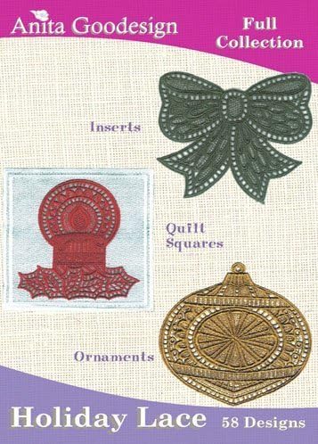 Anita Goodesign Embroidery Designs Cd Holiday Lace