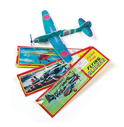 Baker Ross Power Prop Flying Gliders (Pack of 6) Easy Assembly Airplane Toy Glider Planes for Kids Toys, Birthday Party, School Classroom Rewards or Carnival Prizes - Thumbnail 2