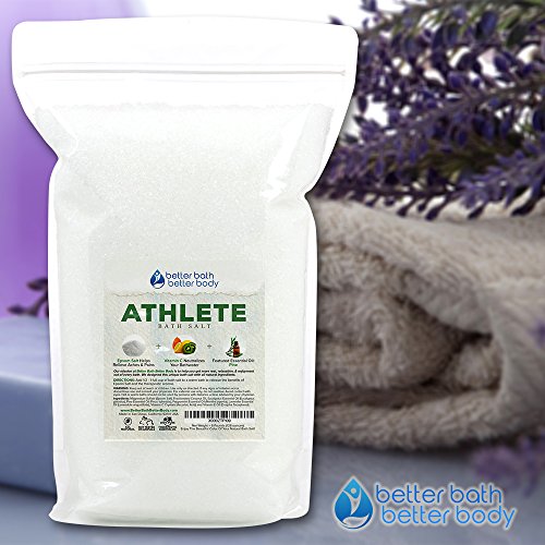Athlete Bath Salt 128 Ounces Epsom Salt with Lavender, Pine, Peppermint and Eucalyptus Essential Oils Plus Vitamin C and All Natural Ingredients - Thumbnail 7