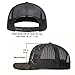 Larix Gear - The Tamarack - Black Camo Snapback Trucker Hats for Men and Women - Gift Box - Sticker - Mesh Panels