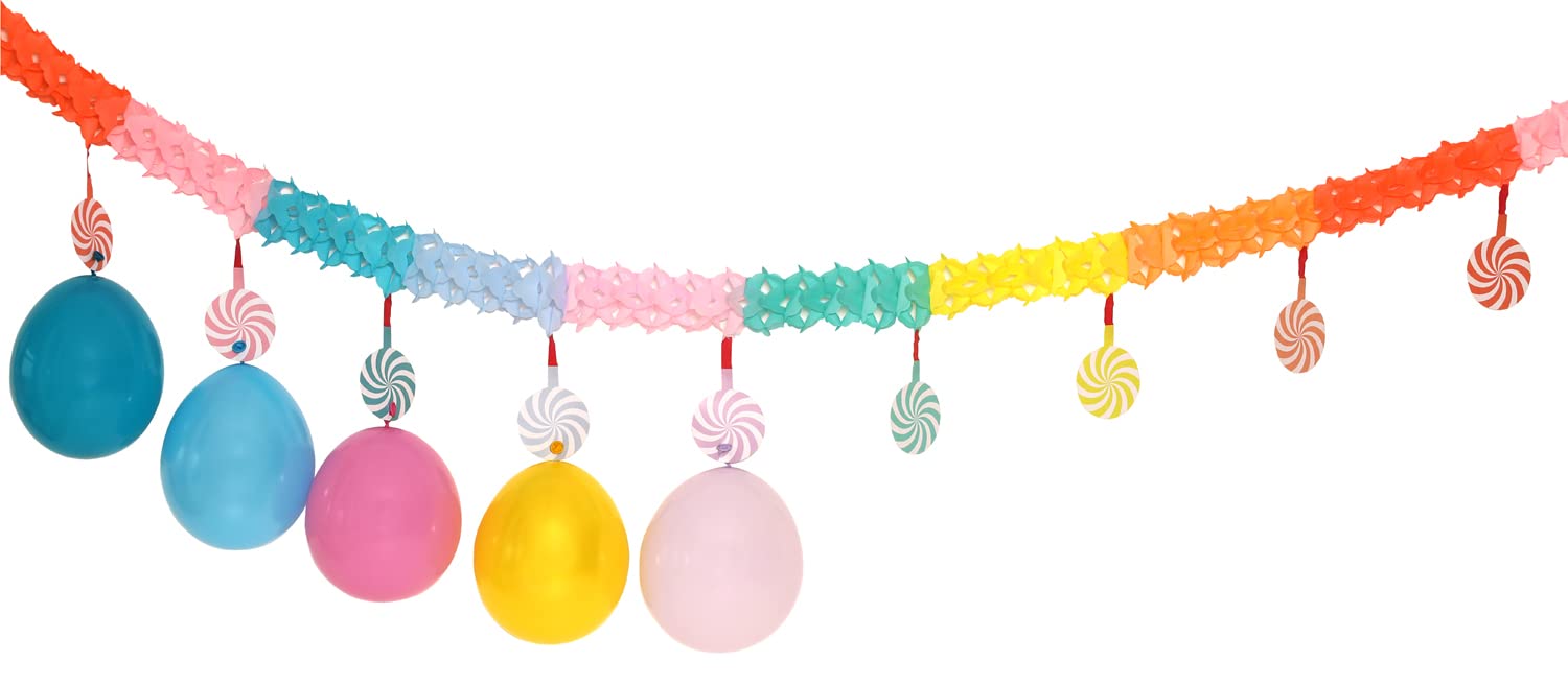 Folat 18981 Garland with Hangers Pastel 6 Metres, Multicoloured