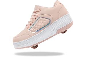 Yogeeft Roller Shoes for Kids - Retractable Wheel Sneakers for Christmas Halloween Beginners