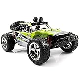 SZJJX RC Car, 1/12 Scale 4WD High Speed Vehicle 35MPH+ 2.4Ghz Radio Remote Control with LED Light Vision - Green