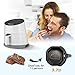 Bagotte Air Fryer, 3.7QT Oilless Electric Hot AirFryer with Full Touch Screen, 1500W Auto Off and Memory Function, Detachable Basket Dishwasher Safe, 6 Cooking Presets and Recipes, for Fast Healthier Food