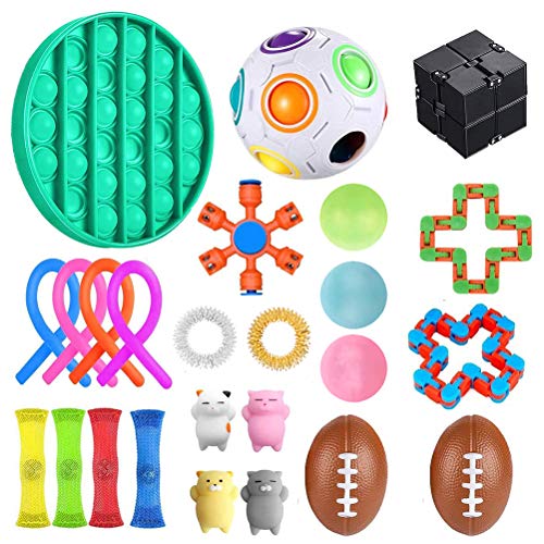 LIANGLIDE Sensory Fidget Toys Set, 25Pcs, Stress Relief and Anti