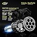 Cougar Motor H13 (9008 High/Low) LED Headlight Bulbs All-in-One Conversion Kit,7200 Lumen (6000K Cool White)