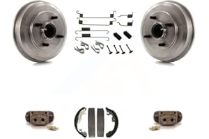 Transit Auto - Rear Brake Drum Shoes Spring And Cylinders Kit For 2005-2007 Ford Focus Wheel Bearing Includes K8N-100459