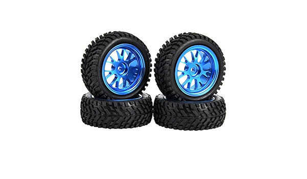 ZHANGYY 1 Neumáticos de buje Azul de Malla, Llantas de Metal ...