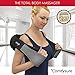 Shiatsu Shoulder and Neck Massager - 3 Speed Deep Kneading Muscle Massage with Heat - For Lower Back, Legs, Arms and More - with AC and Car Adapter - Black - by ComfySure