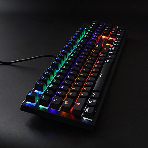 Happy Deals 20% Off Gaming Keyboard Mechanical Keyboard OUTEMU Blue Switch Wired RGB Led Backlit Keyboard Full Size 104 Keys US Layout with Black Color sunsonny by Qisan - Thumbnail 7