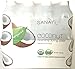 Sanavi Organic Sparkling Spring Water, Coconut, 17 fl. oz, 12 Count