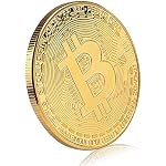 10-Pcs-Bitcoin-Coin-Souvenir-with-Coin-Case-Physical-Bitcoin-Collection-Gold-Plated-Bitcoin-for-Commemoration-Crypto-Currency-Coin-BTC-for-Gift-Gold-Bitcoin-Tokens