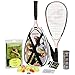 Speedminton S900 Set - Original Speed ​​Badminton/crossminton Professional Set with 2 Carbon Rackets incl. 5 Speeder, Playing Field, Incl Bag