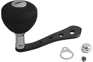 PETiB Aluminum Alloy Fishing Reel Handle Replacement with for EVA Grip for Baitcasting Reels Compatible with for Daiwa for Ab