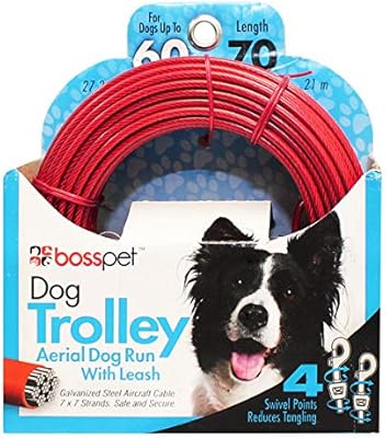 aerial dog run cable