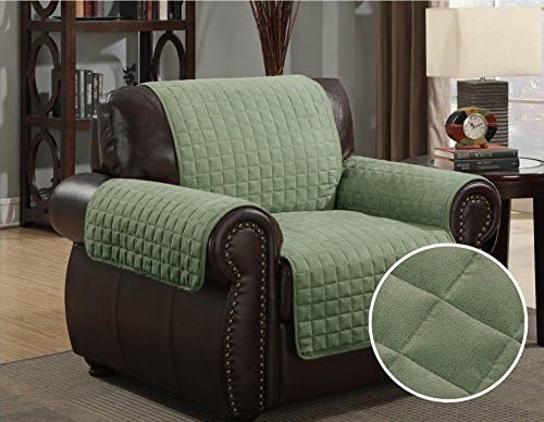 NEW CHAIR, QUILTED MICRO SUEDE PET DOG COUCH FURNITURE PROTECTOR COVER