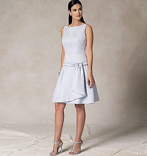 Vogue Patterns V1485 Misses' Bolero Jacket & Drop-Waist Dress, A5 (6-8-10-12-14)